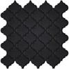 WalDecoo Arabesque Peel and Stick Backsplash for Kitchen, Matte Black