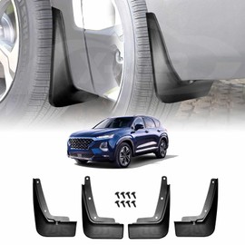 X-CAR Mud Flaps Splash Guards for Hyundai Santa Fe Santafe 2018-2023 Mudguard Fender Front and Rear Set of 4