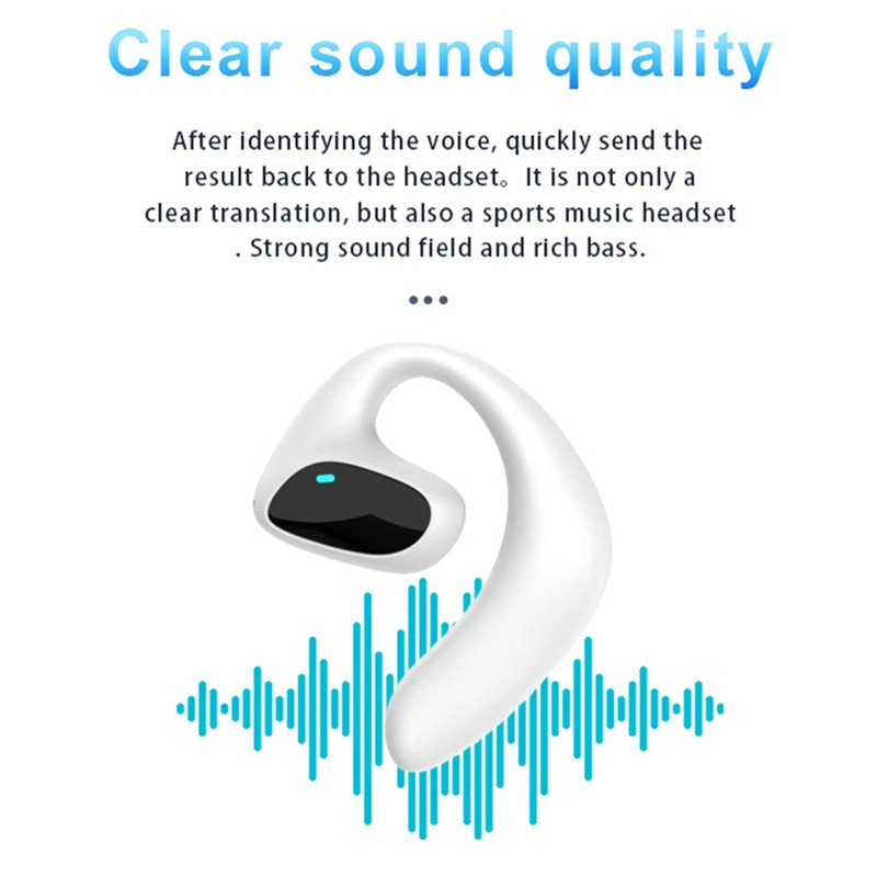 M8 translation headset Wireless BT translation headset 144 languages instant