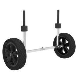 GanFindX Heavy Duty Kayak Cart | Adjustable Foldable Trolley with Durable Wheels, Portable Kayak Transport Cart, Tie-Down Straps Included (Detachable 11 inches)