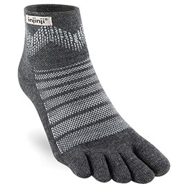 Injinji Outdoor Midweight Mini-Crew Merino Socken, slate, L