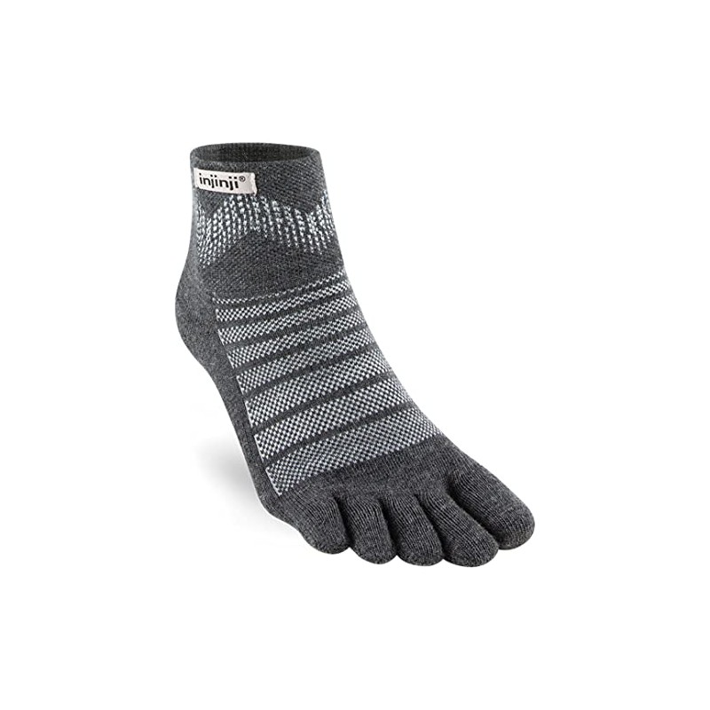 Injinji Outdoor Midweight Mini-Crew Merino Socken, slate, L