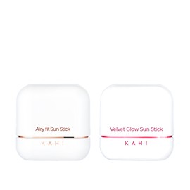 KAHI(351364) 14g of Airy Fit Sun Stick + 13.5g of Velvet Glow Sun Stick, 1 UV protection Airy Fit + 1 Velvet Glow / 가히 에어리 핏 선스틱 14g + 벨벳 글로우 선스틱 13.5g 자외선차단 에어리핏 1개+벨벳글로우 1개