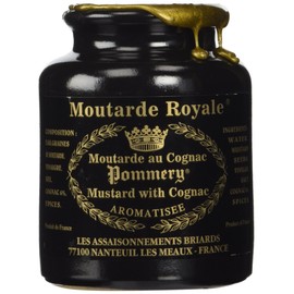 Royal Mustard Pommery Mustard with Cognac in Pottery Crock, 8.8 oz