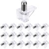 Graplan 120 Pieces Shelf Support Pegs,Shelf Support Stud pegs,Transparent Metal