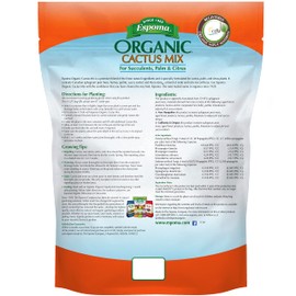 Espoma Organic Cactus Soil Mix 4qt Bag and Cactus! Liquid Plant Food Concentrate 8oz Bottle. Use for Cactus & Succulents - for Organic Gardening - Combo Pack