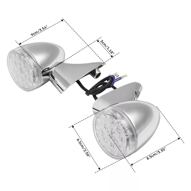 TCMT Front Turn Signals Light Fit For Harley Touring Touring