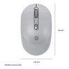 Mouse Techzone Inalámbrico Click Silencioso 1600 Dpi Gris Gris