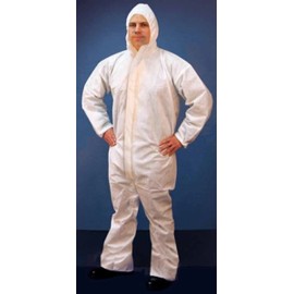 Buffalo Industries (68258) Hooded Microporous Disposable Coverall - Size XXXXL