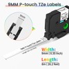 Markurlife Compatible with Brother P-Touch 9mm TZ-221 TZ-121 TZ-421 TZ-521