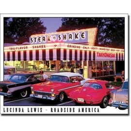 Diesel Power Plus Steak n Shake Classic Chevy Metal Sign