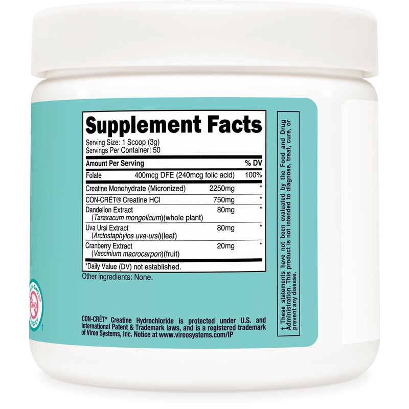 Nutricost Creatine Monohydrate Powder for Women, Micronized, Unflavored, 50 Servings