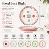 CINAIMPRESSION Hand Painted Ceramic Plates Set of 6, 6 Inch