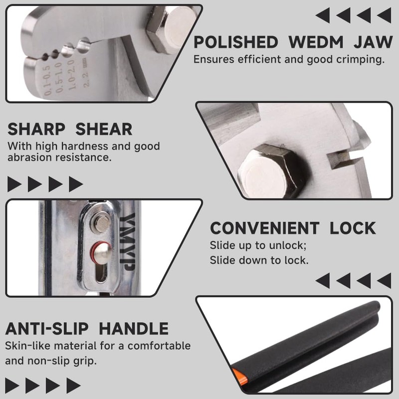 YMYP Wire Rope Crimping Tool for Loop Sleeves, Aluminum Double