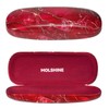 molshine Hard PU Leather Glasses Case, Portable Travel Glasses Case