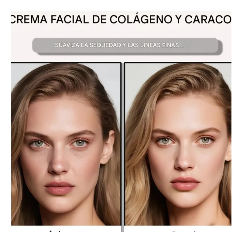 Crema Facial Baba De Caracol Y Colágeno Madura Día/noche