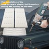 REARACE Vented Hood Louver Kit Fit for Jeep Wrangler TJ