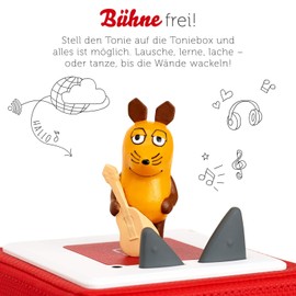 tonies Audio Figurines for Toniebox: Mouse (M) exquisite songs – 17 children's songs figure – approx. 40 minutes. From 3 years – German.