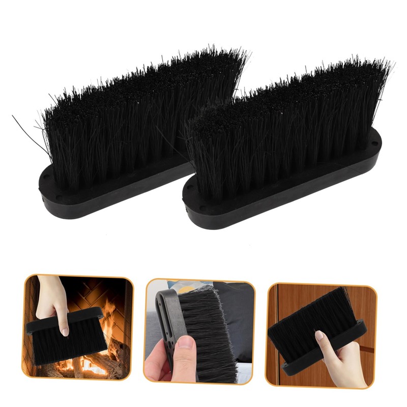Cabilock 6pcs Fireplace Cleaning Brush Heavy Duty Ash Broom Replacement