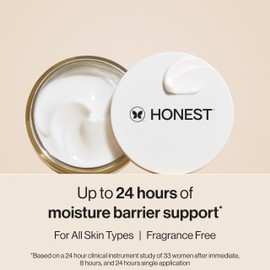 Honest Beauty Mini Hydrogel Cream with Hyaluronic Acid | Lightweight, Moisturizing Water Cream | Gentle for Sensitive Skin, Fragrance Free, Vegan | Travel Size, .57 fl oz
