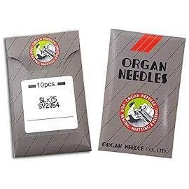 10 Organ SLX75 SERGER OVERLOCK 2054 16X75 Singer 14U Sewing Needle Sharp OR Ball Point Multiple Sizes! (Metric 80/12 (Ball Point))