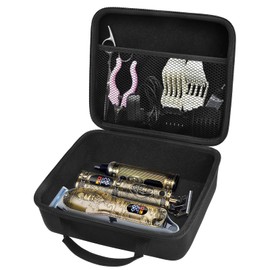 Case Compatible with EHJYO/for Suttik/for Karrte Hair Clippers Kit for Men, Trimmer Travel Storage Holder for Professional Cordless T-Blade, Nose Hair, Beard Trimmer Set and Accessories - Bag Only