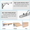 4 Pcs Folding Shelf Brackets, 16 Inch Shelf Brackets Heavy