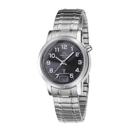 Master Time Funk Quarz Damen Uhr Analog-Digital mit Edelstahl Armband MTLA-10309-22M