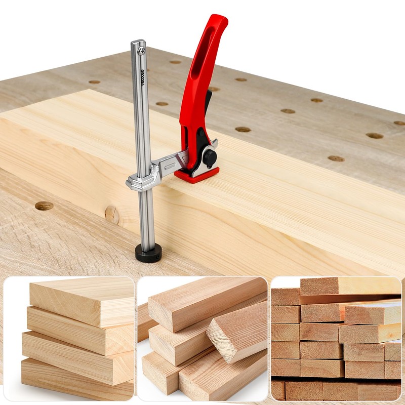 Cuidosful Bench Dog Clamp for Woodworking 3/4" Dog Hole, 2