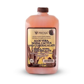 YERBERO - PROSA Aloe Vera, Nopal Cactus, and Cuachalalate Herbal Supplement – 33.8 fl oz (1.05 qt / 1L) – with Vitamin C for Digestive & Immune Support