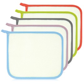 5 Stück Peeling Waschlappen peelinghandschuh Peeling Rückenschrubber Massage Badetuch Badehandschuhe Set waschhandschuh körper für Körperpeeling, Rückenreiniger, Waschhandschuhe abgestorbener Haut