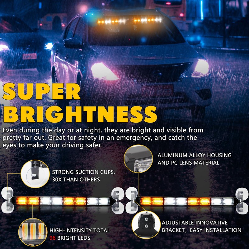 OPL5 2 in 1 Emergency Strobe Traffic Advisor Light Bar,