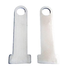 zalati Motorcycle Open/Full Buckle Fastener Bar 2pcs Metal Quick Release Lock Pad for Helmet Hanger Easy to Install Use Compatible with Yamaha Honda - Sliver
