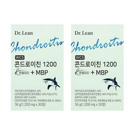 Dr.Lin WCS Chondroitin 1200 Conrate + MBP 1200mg x 30 tablets x 2 boxes / 닥터린 WCS 콘드로이친 1200 콘레이티 + MBP 1200mg x 30정 x 2박스