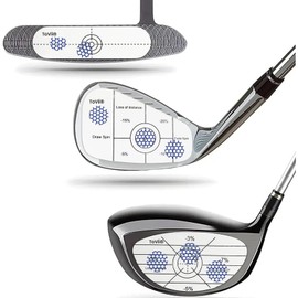 ToVii Golf Impact Tape Set, Self-Teaching Sweet Spot and Shot Consistency Analysis, Club Impact Stickers for Woods Irons and Putters, Useful Training Aid Improve Swing Accuracy 3-in-1 300pcs