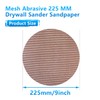 GZKTY 20 Piece Mesh Round Sanding Discs, 225mm Diameter, Hook