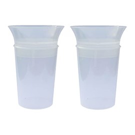 Lizzyoftheflowers Heidi Drinking Beaker - Specially Designed for Patients with Difficulty Drinking, with Dribble Reduction, Liquid Flow Regulation, and Shatterproof Construction (2 Pack)