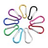 GSHLLO 24 Pcs Colored Keychain Carabiner Clips Small Spring Snap