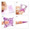Honbay 100PCS Butterfly-Shaped Acrylic Nail/UV GEL Nail Extension Tips Form