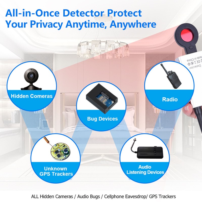 Concealed Camera Detector Anti Interference Accurate Positioning Infrared GPS Signal