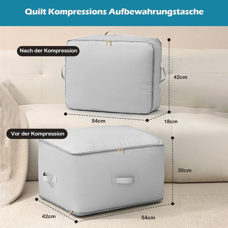 Ultra Space-saving Self-Compressing Organiser, 2024 Compressing Bag, Movable Organiser Pockets