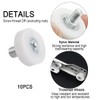 Aoktorkit 10Pcs 25mm Drawer Roller Plastic Pulley Drawer Replacement Wheels