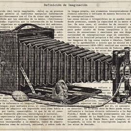 Nacnic Vintage Objects Poster Vintage Click Blade with Vintage Objects and Instrument Images with Definitions in Spanish A4 Size with Frame