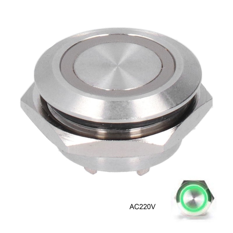 5Pcs Momentary Push Button Switch Metal Auto Reset Ultra Thin