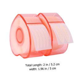 FOMIYES 2roll Heart-shaped Double Sticker Tweezers and Fork for Easy Application for Beginners and Professionals for Natural Eye Enhancement