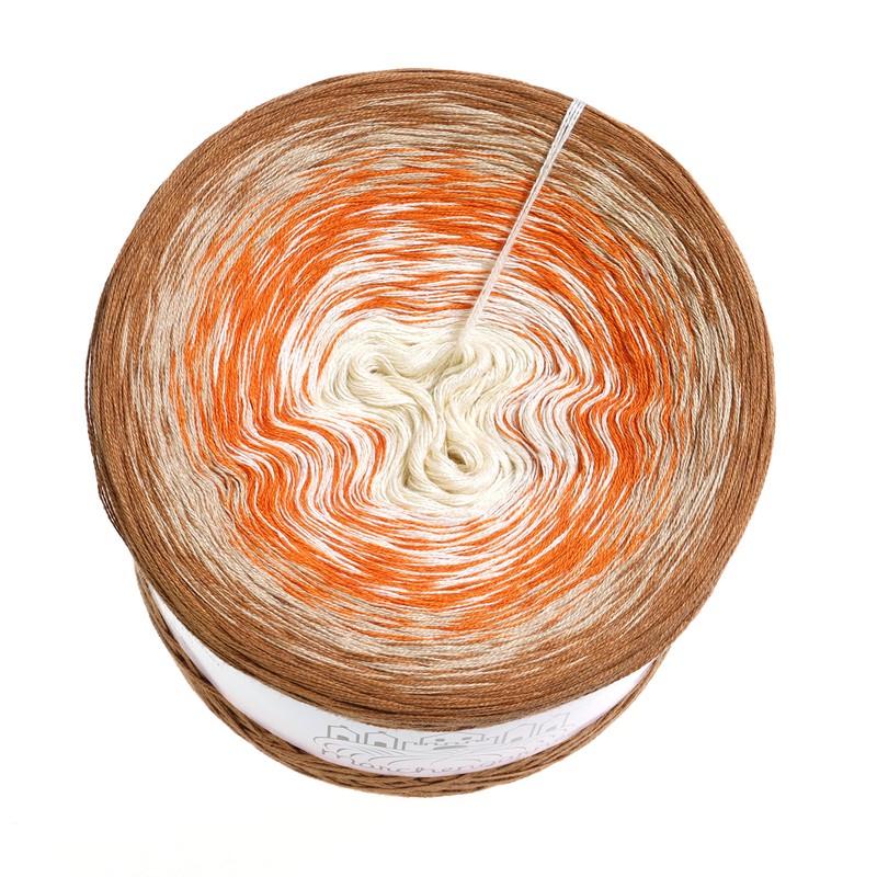 LiLu's gradient yarn, desert sky mocha, exterior, 4-ply, 400 g/1520