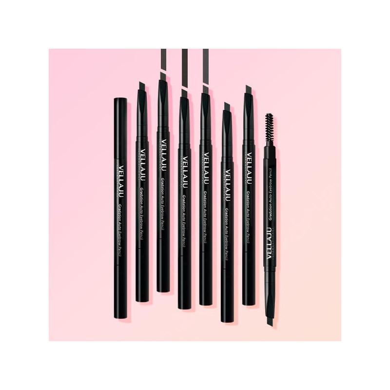 Bellajou 오토 아이브로우 펜슬 2개(6컬러)삼각펜슬 Auto Eyebrow Pencil Set of