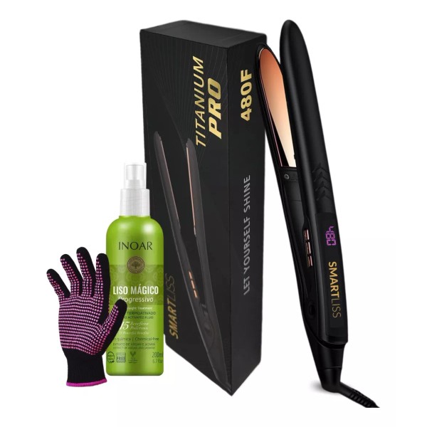 Smart Liss Plancha Smart Liss Titanio Puro + Guante +