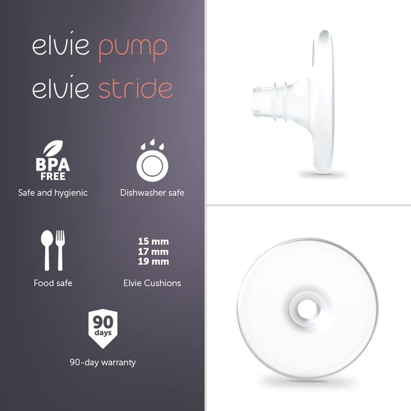 Elvie - Nipple Cushions - 19mm - Soft Silicone to