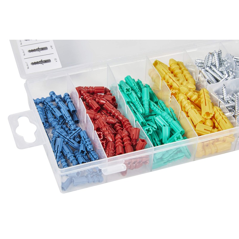 Blue Spot 40542 285PCE Anchor/Metal Screw Assortment, Set of 285